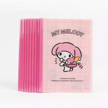 Органайзер для документов с символами Sanrio Essentials, держатель для файлов формата А4, 1 комплект (10 кусочков), Моя мелодия