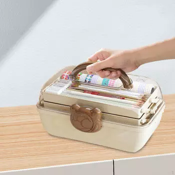 Органайзер для хранения аксессуаров для волос, переносной контейнер с отделениями Art Craft