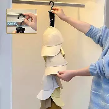 Органайзер для хранения бейсболок с восемью зажимами, настенный держатель для бейсболок, органайзер для хранения в шкафу, вешалка для бейсболок 5.5*65.5cm