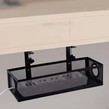 Органайзер для хранения кабелей для офисных принадлежностей чёрный