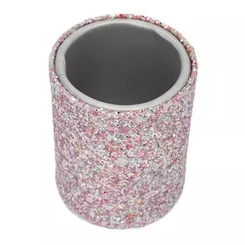 Органайзер для хранения кистей для макияжа, пластиковый, большой вместимости, пыленепроницаемый контейнер для кистей для макияжа, серебристый серебряный