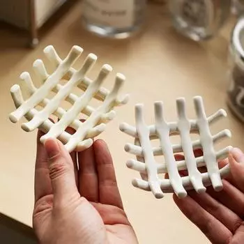 Органайзер для хранения мыльницы в ванной комнате, самосливной полый держатель для мыла в ванной, керамическая декоративная подставка для мыла