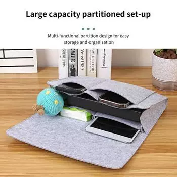 Органайзер для хранения, нескользящий, удобный, компактный, большая сторона дивана-кровати для дома серый