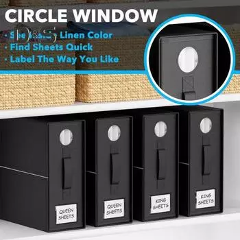 Органайзер для хранения простыней с усиленными ручками Дизайн на молнии Пыленепроницаемый органайзер для шкафа для простыней в спальне с прозрачным окном серый