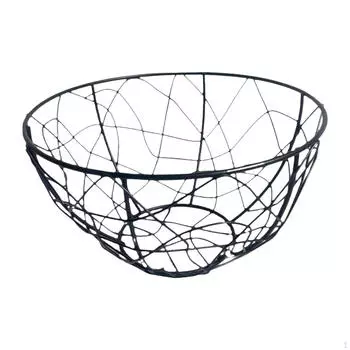 Органайзер для хранения яиц, корзина для фруктов, многоразовая, простая в использовании, металлическая проволочная корзина зелёный