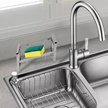 Органайзер для хранения в раковине, дозатор для мыла на кухне, вешалка для полотенец из нержавеющей стали 304