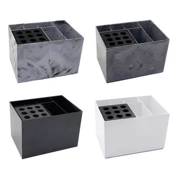 Органайзер для инструментов для укладки волос со съемными расческами и держателем для ножниц белый