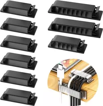 Органайзер для кабеля, самоклеящиеся зажимы для кабеля, зажим для управления USB-кабелем, автомобильный, домашний, настольный, настенный держатель для шнура, устройство для намотки кабеля для зарядки