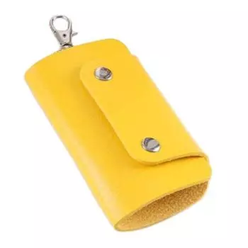 Органайзер для ключей из искусственной кожи, брелок для ключей, магнитная кнопка, сумка, подарок синий