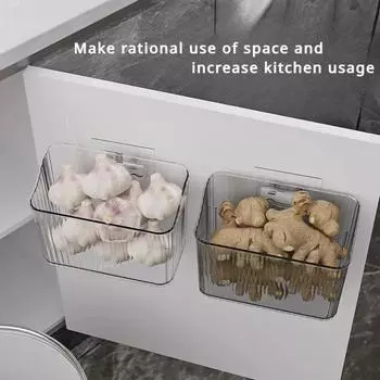 Органайзер для контейнеров, настенные плавающие полки, органайзер для холодильника, штабелируемые прозрачные пластиковые контейнеры для хранения для кухни, ванной комнаты