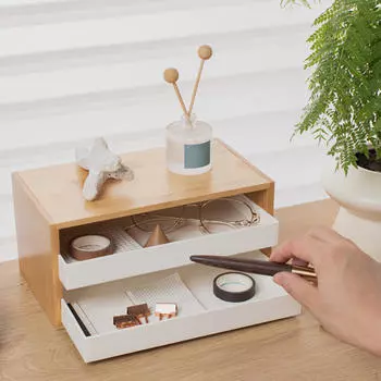 Органайзер для косметических ящиков, контейнер для хранения косметики, большая емкость, стол с белый