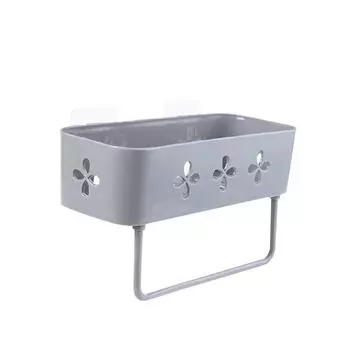 Органайзер для кухни и ванной комнаты, настенная полка для хранения вещей, полка для душа, корзина, держатель для хранения туалетных принадлежностей хаки