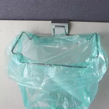 Органайзер для кухонного хранения из нержавеющей стали, держатель для мусорных мешков, подставка для мусорных мешков, подвесная корзина Pasting