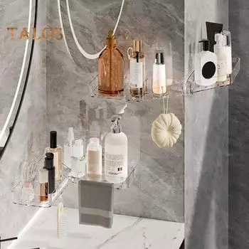 Органайзер для кухонного крана, стойка для хранения, прочная, несущая, простая установка, присоска, многоцелевой держатель для губки A прозрачный