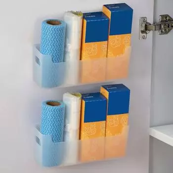 Органайзер для кухонного шкафа, стойка для хранения, устойчивая к коррозии, не требует сверления, простая установка, универсальный органайзер 1pc