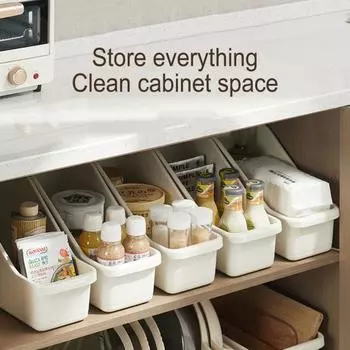 Органайзер для кухонного шкафа U-образный дизайн с слотом для карточек с удобным доступом для катания на роликовых коньках Многофункциональный ящик для хранения M