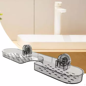 Органайзер для кухонной мойки, присоска, прочный многофункциональный держатель для шампуня, сливная полка для