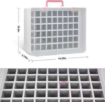 Органайзер для лака для ногтей, контейнер для хранения 54 флаконов для OPI/Sally Hansen/Revlon/Essie/AIMEILI розовый