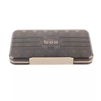 Органайзер для лекарств, портативный пластиковый прозрачный ежедневный футляр для хранения лекарств для рыбьего жира 28 Compartments коричневый