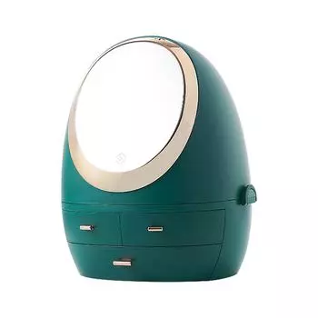 Органайзер для макияжа Ramidos, современные коробки для хранения ювелирных изделий и косметики со светодиодной подсветкой One Size