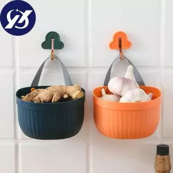 Органайзер для мелочей, практичная, без перфорации, пластиковая несущая корзина для хранения из полипропилена для ванной комнаты белый