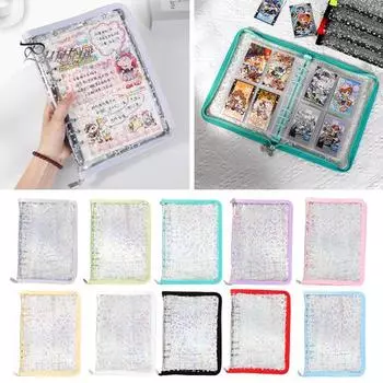 Органайзер для наклеек, папка-регистратор, А5, книжная оболочка с отрывными листами, блестящая обложка, регулируемый дизайн, многоразовая книга-наклейка, держатель для альбома, дисплей для хранения книг C
