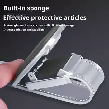 Органайзер для очков Автомобильный держатель для солнцезащитных очков Клип-зажим Стабильный Компактный Дизайн Универсальный Простая Установка Вешалка для очков Клип-зажим Аксессуары чёрный