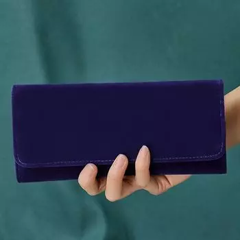 Органайзер для ожерелий Ювелирные аксессуары Ювелирные изделия Дисплей Кейс для хранения Подарочные принадлежности для вечеринок синий