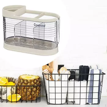 Органайзер для палочек для еды Клетка для палочек для еды Столовые приборы Ложка Вилка Сушилка для столовых приборов белый