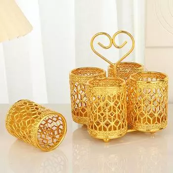 Органайзер для палочек для еды, нержавеющий, нескользящий, портативный, практичный, полый, контейнер для посуды для столовой Single Layer