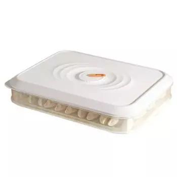 Органайзер для пельменей, штабелируемый холодоудерживающий органайзер из полипропилена, удобный органайзер для холодильника, кухонные принадлежности Single Layer белый