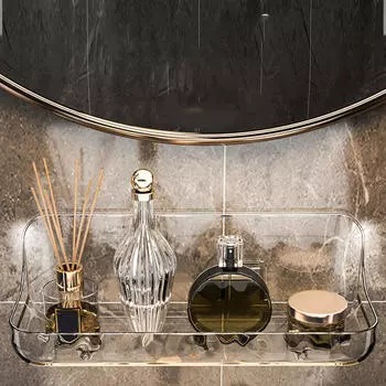 Органайзер для полки для ванной комнаты, многофункциональная стойка для хранения слива, косметическая стойка Large