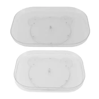 Органайзер для поворотного стола для холодильника, нескользящий нижний вращающийся на 360 градусов лоток для хранения закусок Spi S 35x26cm