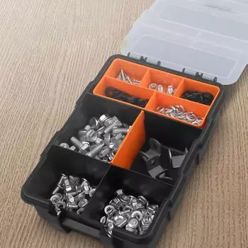 Органайзер для ящиков для инструментов, ящик для хранения оборудования, портативный органайзер для мелких деталей со съемными пластиковыми перегородками 11