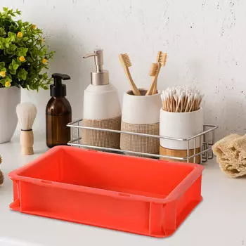 Органайзер для ящиков стола, штабелируемый ящик для хранения, декоративный держатель для косметики, корзина с фруктами для оранжевый