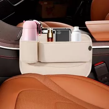 Органайзер для щелей в автомобильном сиденье, ящик для хранения, наполнитель для щелей, органайзер для кошелька в щелях сиденья, кожаный органайзер для консоли автомобиля