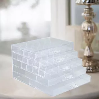 Органайзер для серег с выдвижными ящиками, витрина, прозрачная витрина, 79 отделений, акриловые украшения