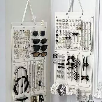 Органайзер для сережек-заколок, держатель для повязки на голову, настенный держатель для хранения, экономящий место настенный декор 1pc