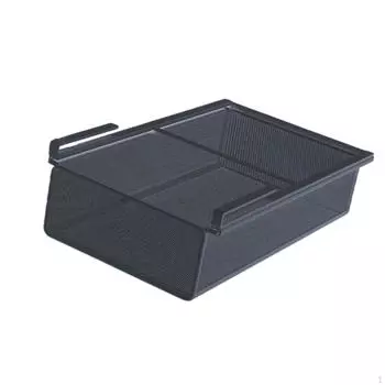 Органайзер для шкафа со скользящим механизмом, корзина под полку для домашнего использования black