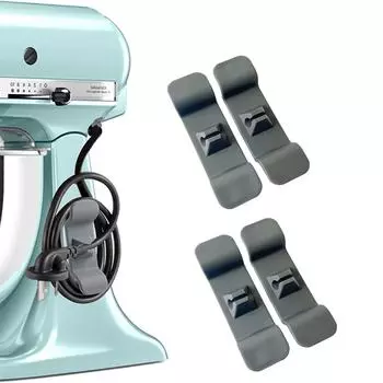 Органайзер для шнура, 4 упаковки, держатель для шнура, кабельный органайзер для кухонной техники One Size