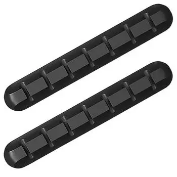 Органайзер для шнура, зажимы для кабеля Держатель для шнура, укладка кабелей USB-кабель Зажимы для проводов питания, 2 упаковки кабельных органайзеров для автомобиля, дома и офиса One Size