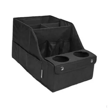 Органайзер для сиденья автомобиля, спинка багажника, портативный с карманами, многосекционный стакан