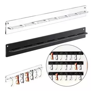 Органайзер для солнцезащитных очков Акриловый держатель для солнцезащитных очков Настенная стойка для очков Стойка для очков Полка для солнцезащитных очков чёрный