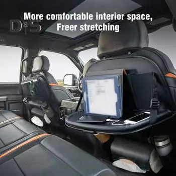 Органайзер для спинки сиденья автомобиля Коврики для ног Подстаканник Искусственная кожа Защитное покрытие для заднего сиденья Аксессуары для салона автомобиля бежевый