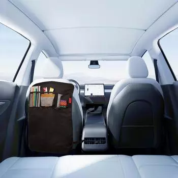 Органайзер для спинки сиденья автомобиля, сумка для хранения на заднем сиденье автомобиля, достаточно большая, для большинства седанов, автофургонов, грузовиков и т. д.