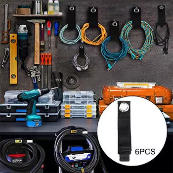 Органайзер для удлинительного шнура, прочные ремни для хранения, подходят для гаражных крючков и шлангов для бассейна S