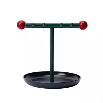 Органайзер для ювелирных изделий, подставка для ключей, декоративный лоток для хранения мелочей, стойка для прихожей White Tray Black Rod