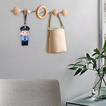 Органайзер для вешалок с настенными крючками для использования в прихожей офиса белый