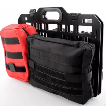 Органайзер для задних сидений автомобиля, панель Molle, простая установка, практичный, прочный, многоцелевой.