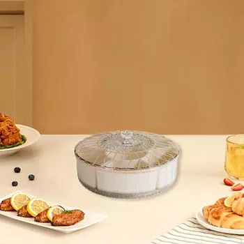 Органайзер для закусок с прозрачной крышкой для сухофруктов 29cmx13.5cm